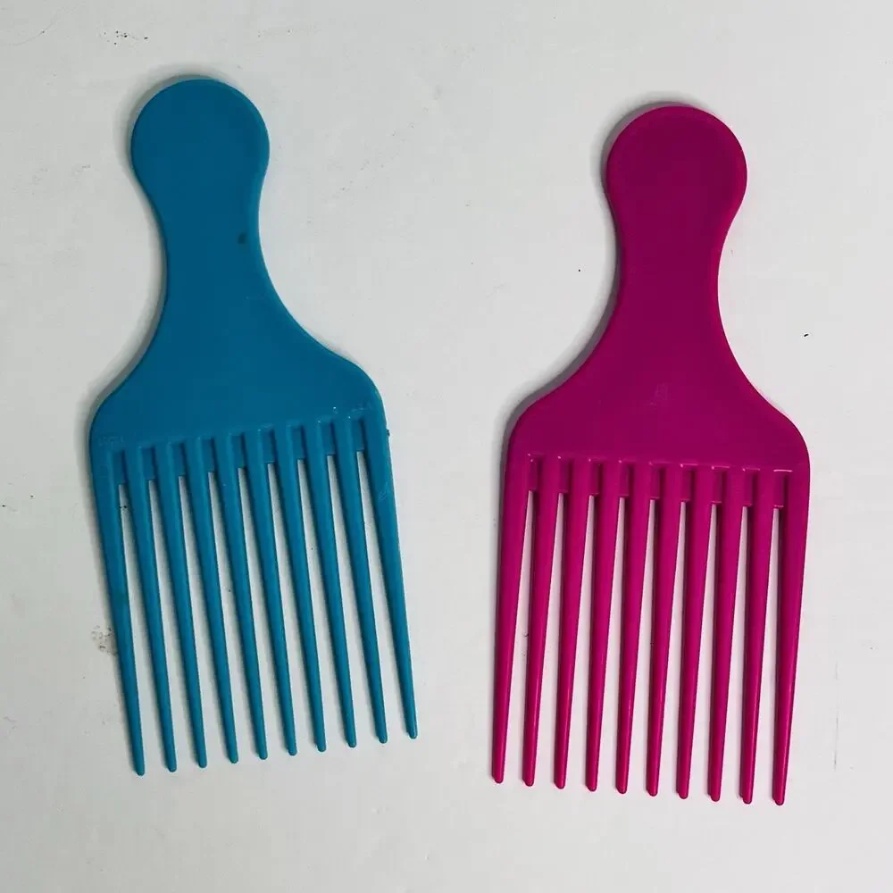 vintage goody hair pick lift comb‎ pink teal solid usa 80s 90s nostalgia props
